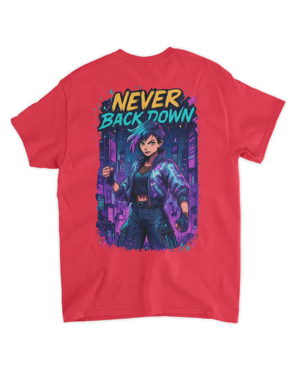 Retro 90s Anime Cyberpunk Warrior T-Shirt