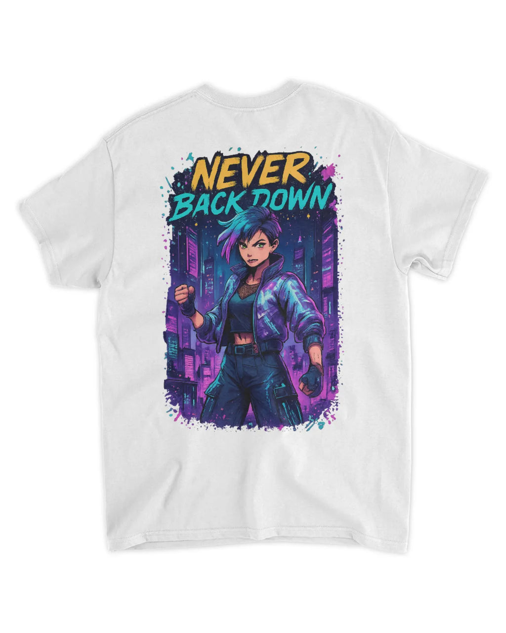 Retro 90s Anime Cyberpunk Warrior T-Shirt