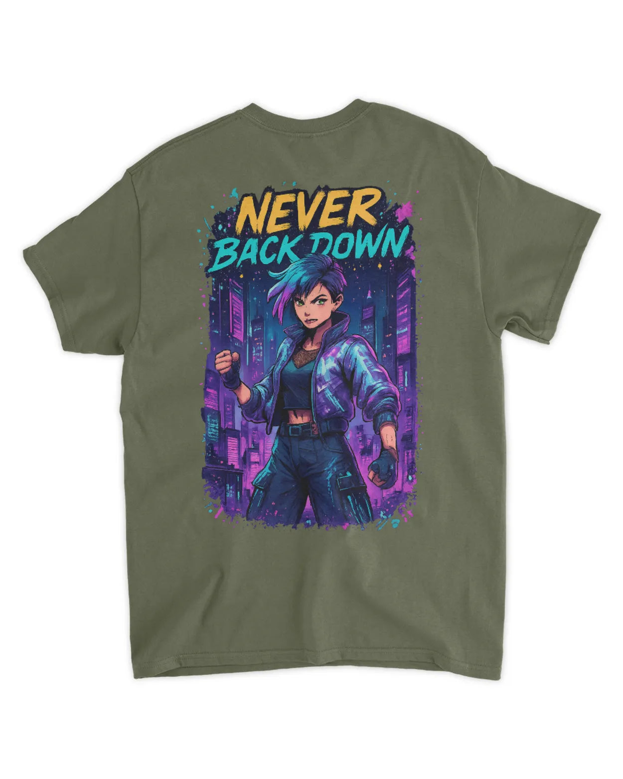 Retro 90s Anime Cyberpunk Warrior T-Shirt