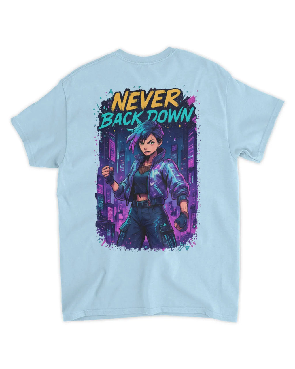 Retro 90s Anime Cyberpunk Warrior T-Shirt