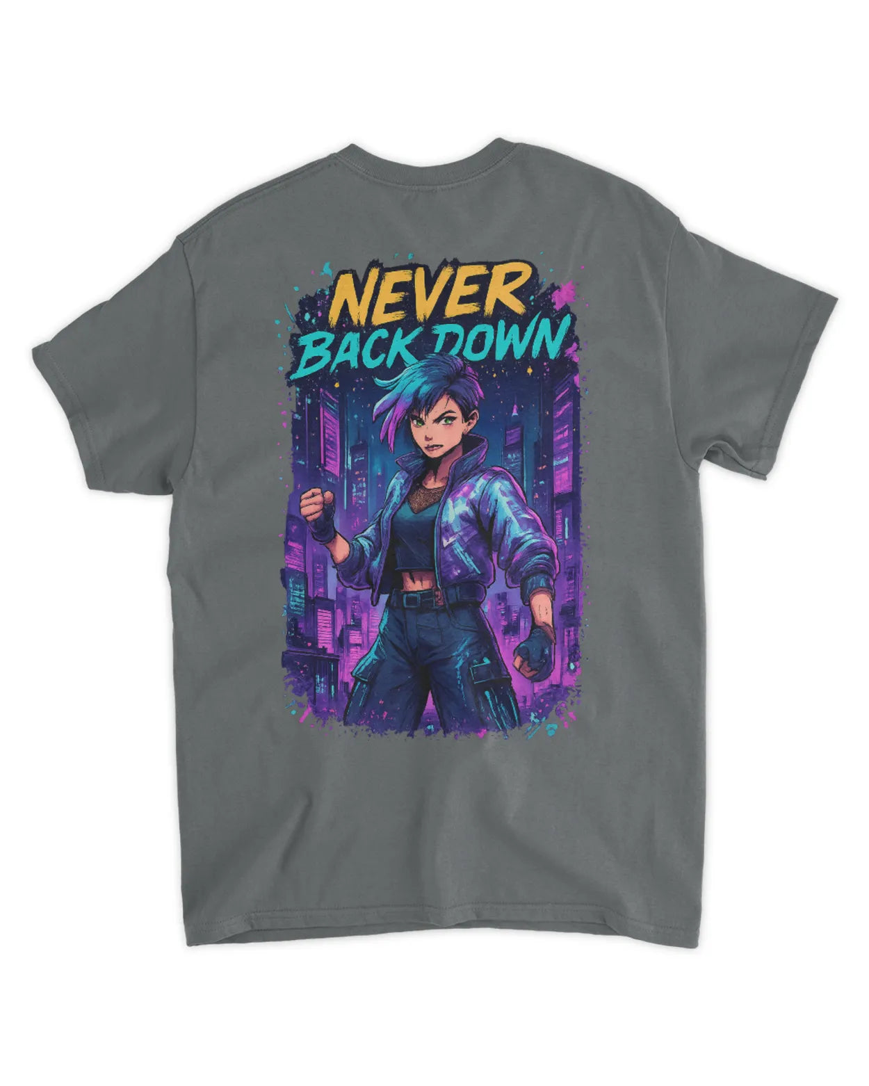 Retro 90s Anime Cyberpunk Warrior T-Shirt