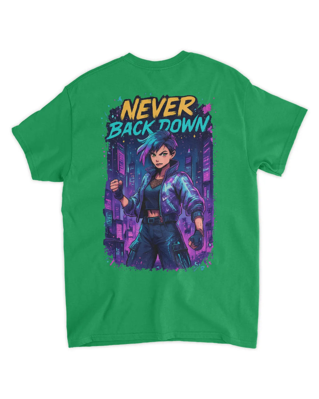 Retro 90s Anime Cyberpunk Warrior T-Shirt