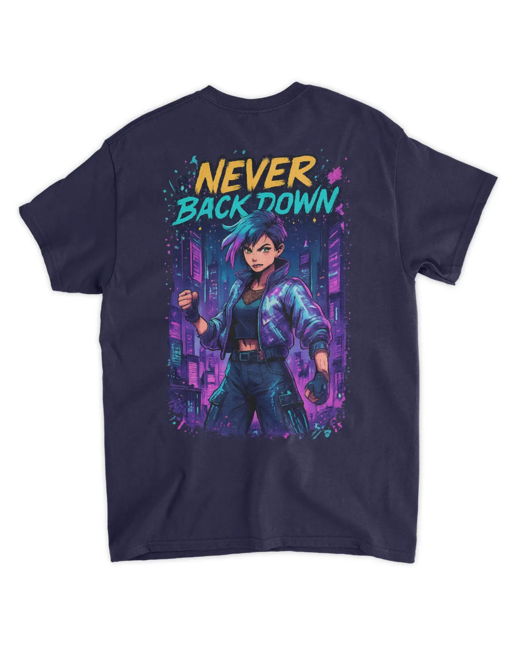 Retro 90s Anime Cyberpunk Warrior T-Shirt