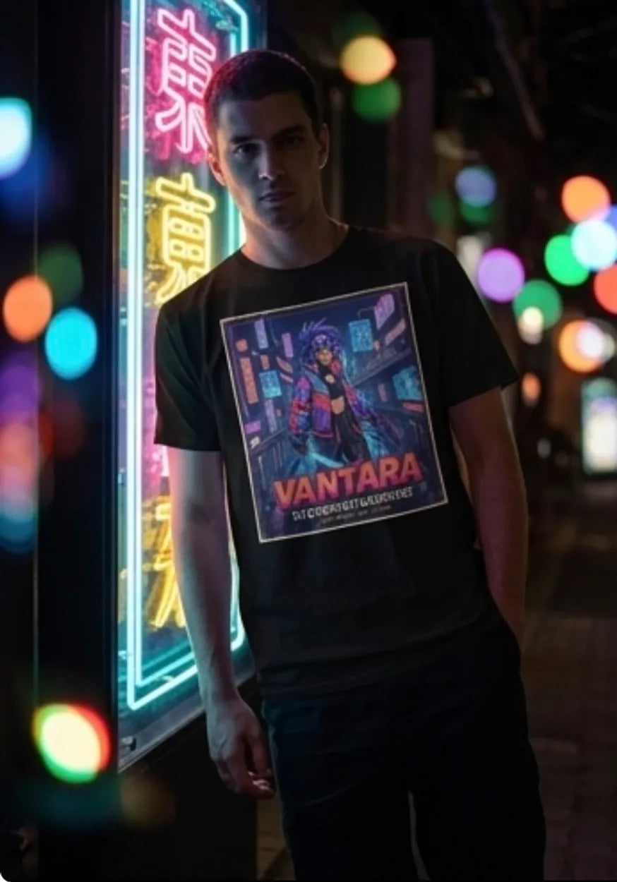 Retro 90s Anime Cyberpunk Warrior T-Shirt