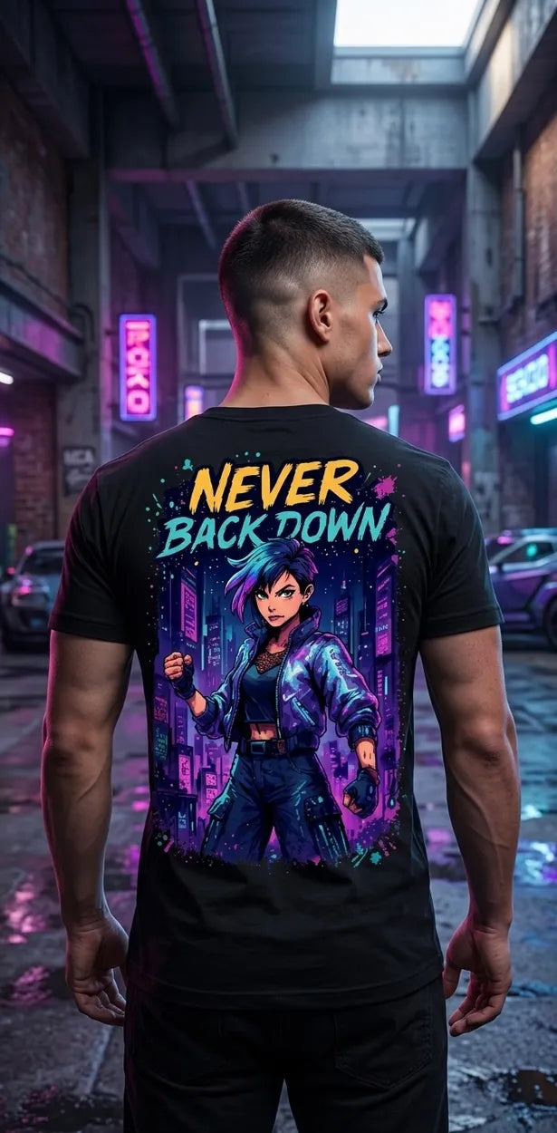 Retro 90s Anime Cyberpunk Warrior T-Shirt